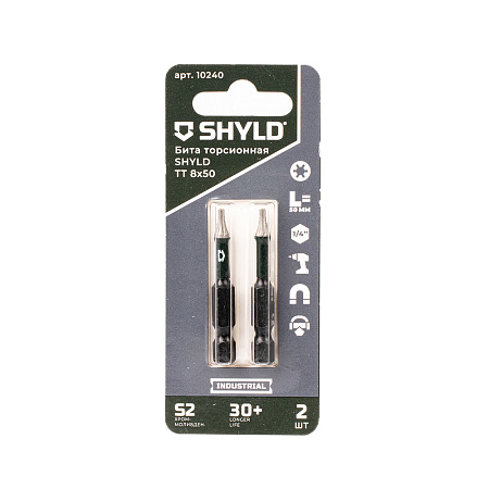 Бита SHYLD торсионная Torx Tamper 8х50 (2шт.)(10240)
