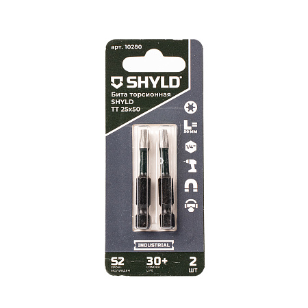 Бита SHYLD торсионная Torx Tamper 25х50 (2шт.)(10280)