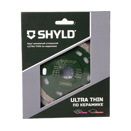 Круг алмазный SHYLD сплошной супертонкий по керамограниту и плитке 115х22,23 мм (30290)
